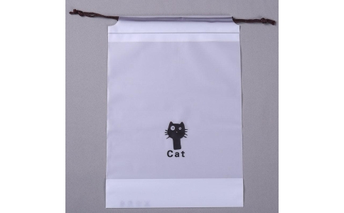 磨砂(sha)塑料(liao)抽繩(sheng)包裝(zhuang)袋